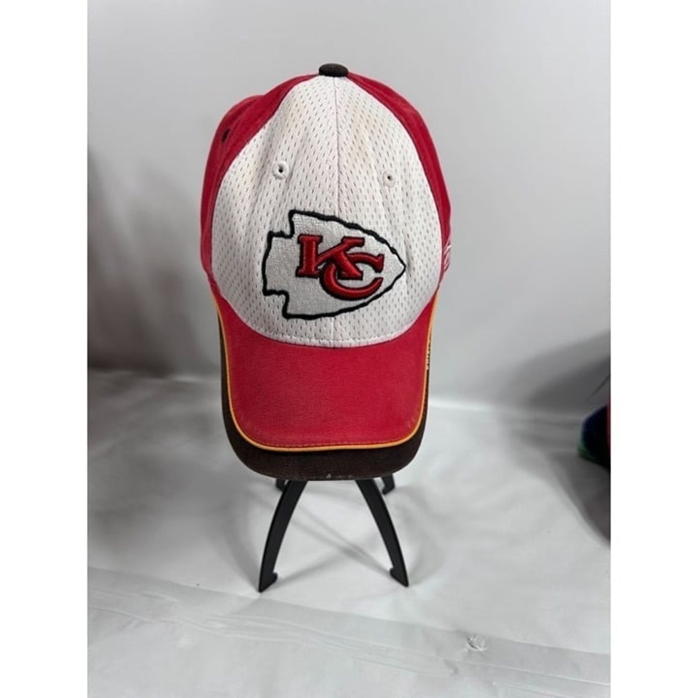 Kansas City Chiefs Reebok NFL Equipment Cap Embroidered Logo Adjustable One Size